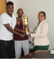 Mekelle University Football Club has handed over the Meskel Adigrat cup to MU Management.