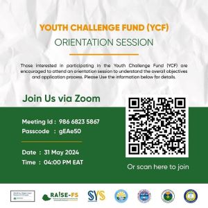 YOUTH CHALLENGE FUND ORIENTATION SESSION