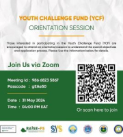 YOUTH CHALLENGE FUND ORIENTATION SESSION